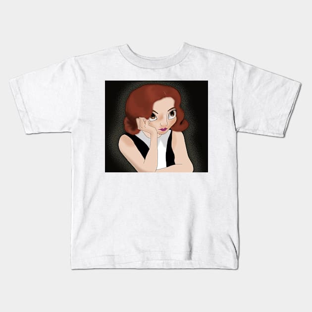 Beth Harmon Kids T-Shirt by HyzenthlayRose